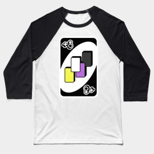 nonbinary uno card Baseball T-Shirt